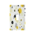 thumbnail image 2 of IAUYY Retardant PC Material Duplex Outlets Switch Plate Covers Easy DIY Installation with Screws Light Switch Cover Plate Yellow and Black Dots, 2 of 9