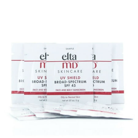 10X Elta MD UV Shield Broad Spectrum SPF 45 TRAVEL Set X 2ML EACH TOTAL 20ML!!