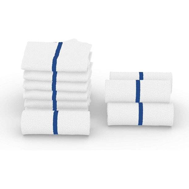 JMR Kitchen Bar Mops Cleaning Towels 12/24 Pack,16x19 Inch,Cotton
