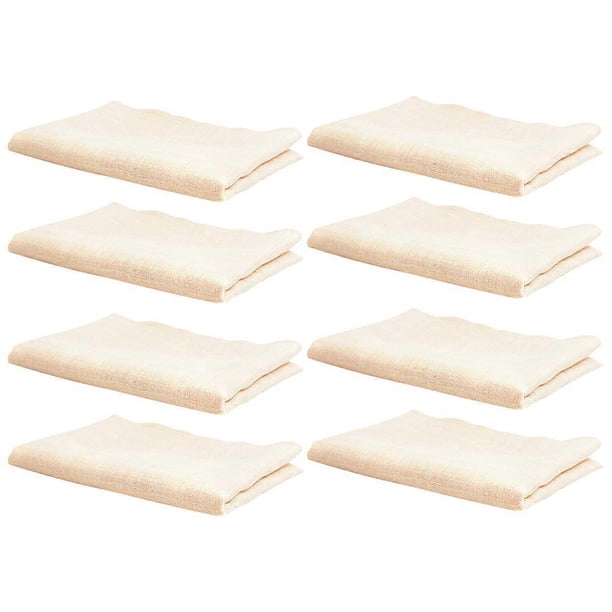 Baby Face Towel for Feeding Use Made of Soft Cotton in Beige Color Lightweight and Breathable 8 Pieces