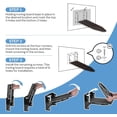thumbnail image 5 of Wall Mounted Ironing Board Height Adjustment, 36 x 12 Inch Fold Down Ironing Board Wall Mount Space-Saving Iron Board with Removable Heat Resistant Cover for Laundry Room, , Small Spaces, 5 of 6