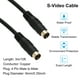 thumbnail image 4 of Cable S Video Uxcell de 10 pies, conector macho a macho de 4 pines Mini DIN chapado en oro, 4 of 5