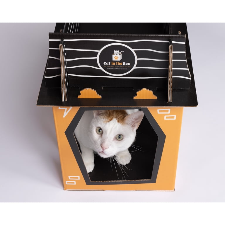 Diy Cat Cardboard Haunted House For Cats DIY Cat Castle Gothic