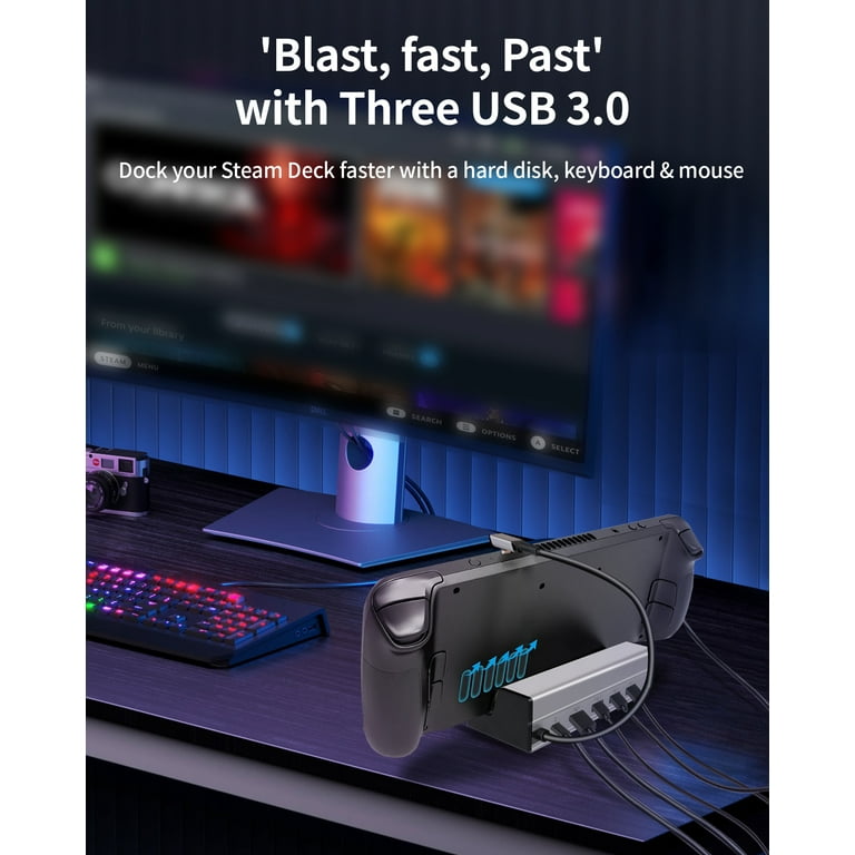 Docking Station for Steam Deck OLED 2023/ROG Ally/Legion Go