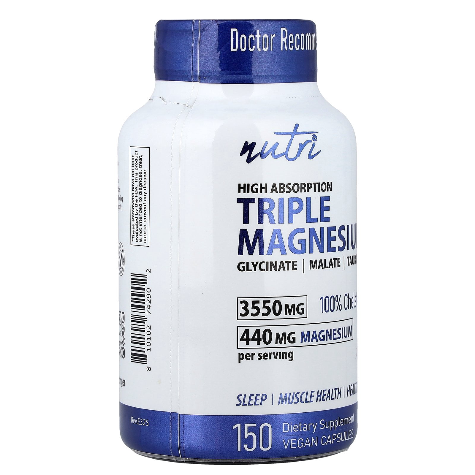 Nutri Triple Magnesium, High Absorption, 150 Vegan Capsules