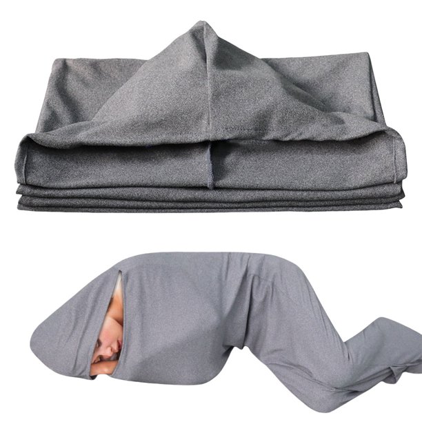 Sleep Sueño Encapuchado Soft Cazable Manta Portátil Camping Sleeping (185x50cm)