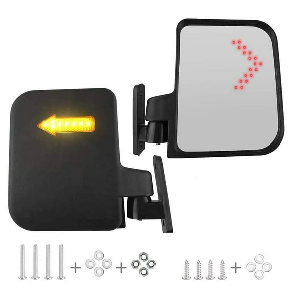 CENL For EZGO,Club Car,Newest-Golf Cart Universal Review Mirrors With Turn Indicators