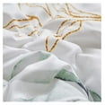 thumbnail image 7 of TiaGOC 7 Piece Bed in a Bag California King, Green Leaves Print on White Botanical Design, Microfiber Floral Bedding Comforter Set for All Season, 7 of 7