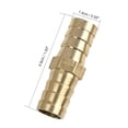 thumbnail image 2 of Conector recto de manguera de latón de 14mm Uxcell para unir aire, agua, gas, aceite, 5 piezas, 2 of 5