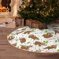 thumbnail image 5 of Balery Cute Sloth Printed Christmas Tree Skirt , Merry Christmas Party Christmas Tree Decoration,Adjustable Tree Skirt-48", 5 of 6