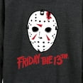 thumbnail image 3 of Friday the 13th - Ski Mask And Logo - Women's Lightweight French Terry Long Sleeve Shirt, 3 of 5