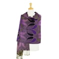 thumbnail image 2 of Paisley Pattern Tow Layered Woven Pashmina Shawl Scarf Wrap Stole, 2 of 4