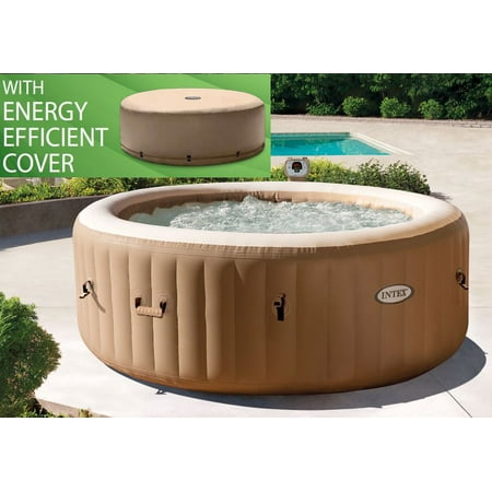 Intex 77"x28" PureSpa Bubble Massage Spa with Energy Efficient Spa Cover