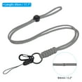 thumbnail image 2 of Uxcell Neck Lanyard with Hook Badge Lanyards Adjustable Long Strap Holder Keychain Grey, 2 of 7