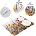 thumbnail image 4 of Wildflowers Dish Drying Mat, Absorbent Microfiber Pad Protector For Kitchen Counter Top Mat Dish Drainboard 16x18in, 4 of 7