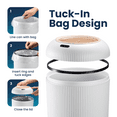 thumbnail image 3 of Liba Touchless Motion Sensor Trash Can, Waterproof for Kitchen & Bathroom, 2.6 Gallon, White – Gifts for Dad, 3 of 5