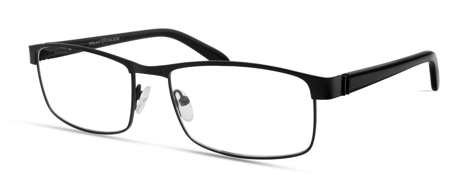 Phat Farm Mens Prescription Eyeglasses,  Hv709, Black, 55-17-140