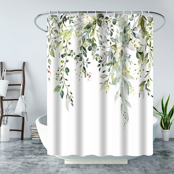 Shower Curtain Set, YAMAXUN 3D Printed Bathroom Shower Curtain Polyester Waterproof