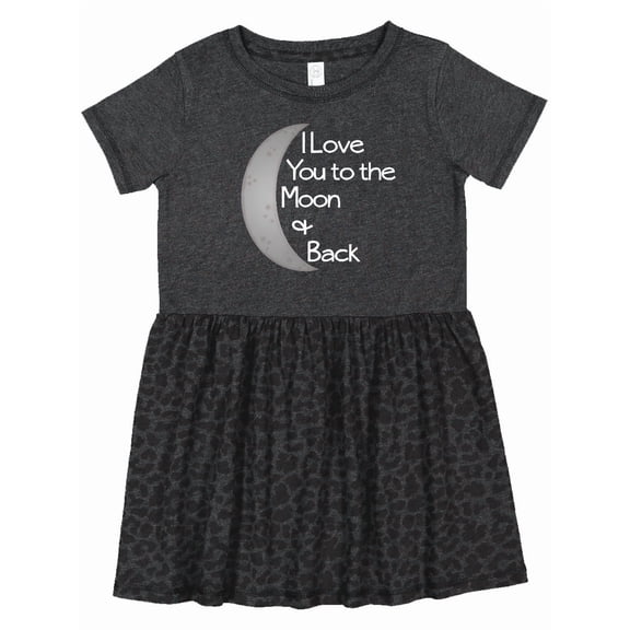Inktastic I Love You to the Moon & Back. Girls Toddler Dress