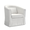 thumbnail image 1 of Ektorp Tullsta Chair Cover Replacement for IKEA Tullsta Chair Cover,Ektorp Tullsta Armchair Cover Only!Does not fit on Other Brand Barrel Chair (Cotton White), 1 of 4