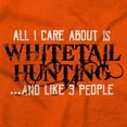 thumbnail image 2 of All I Care About is Whitetail Hunting Plus Size Crewneck Graphic Tee Shirt Brisco Brands 2X, 2 of 5