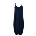 thumbnail image 3 of Robe Maxi d'Été pour Femmes Décontractée Bohème Longue Robe Sans Manches à Bretelles Smockée à Volants Longue Plage Soleil Robes, 3 of 4