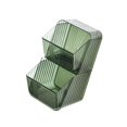 thumbnail image 2 of Injueey Organizador de té elegante y portátil con gran capacidad para dormitorio, oficina en casa y armarios Organizadores de utensilios de cocina Verde 10.59 pulgadas x 4.96 pulgadas x 5.35 pulgadas, 2 of 6