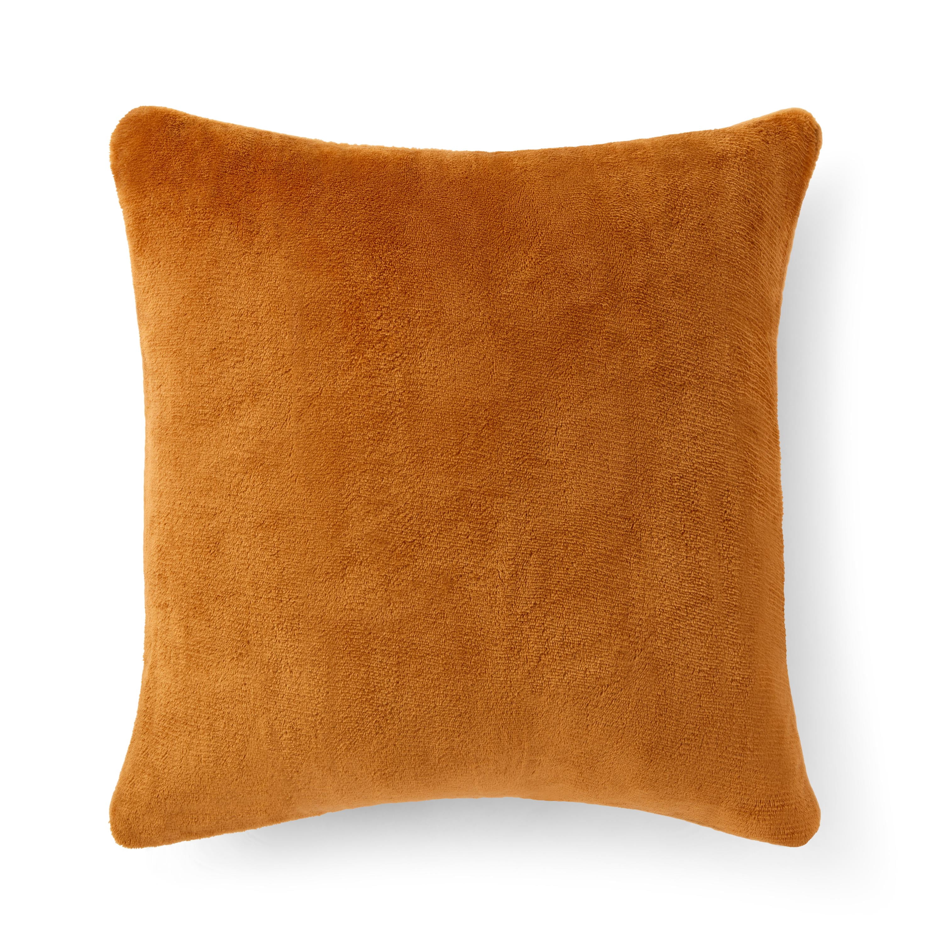 Way To Celebrate 18 in x 18 in Applique Pumpkin Decorative Pillow