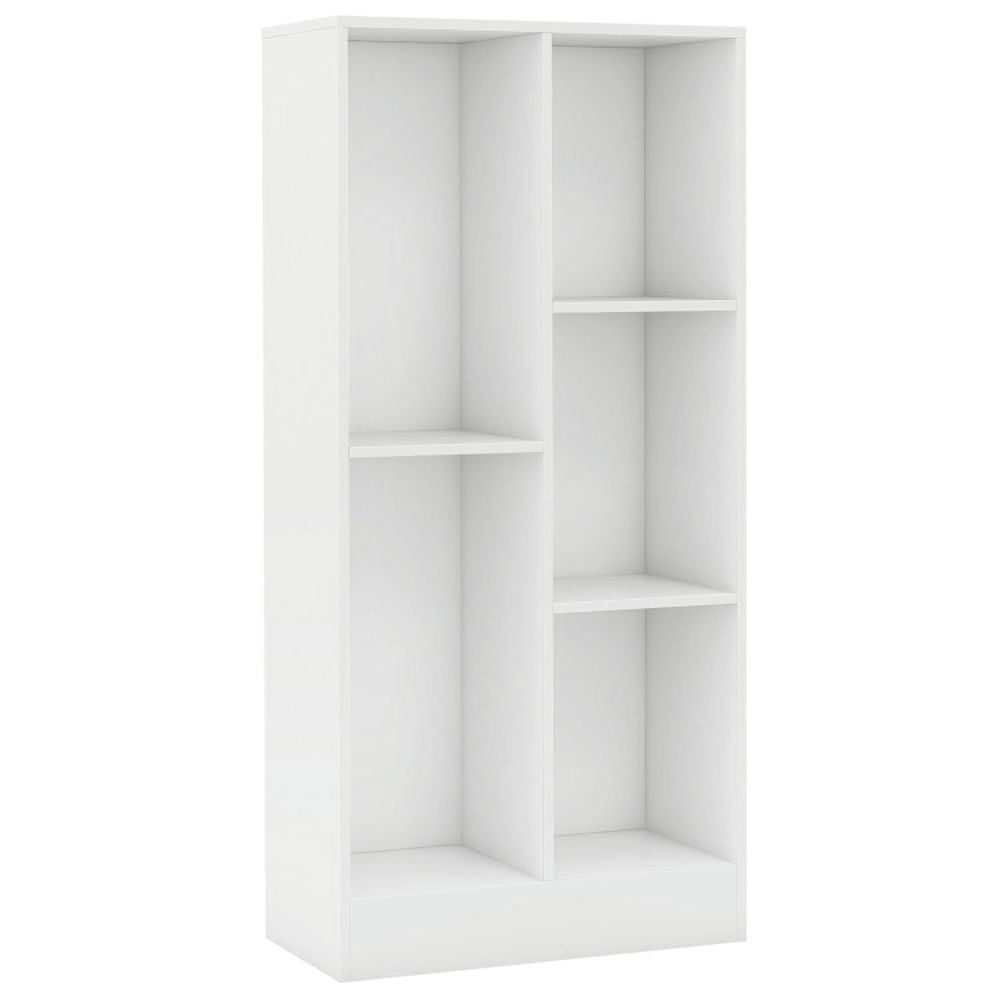 YYAo Bookcase Shelf, Bookshelf, Book Storage Rack, 41 Inches 5-Cube Floor Bookcase with 2 Anti-Tipping Kits-White