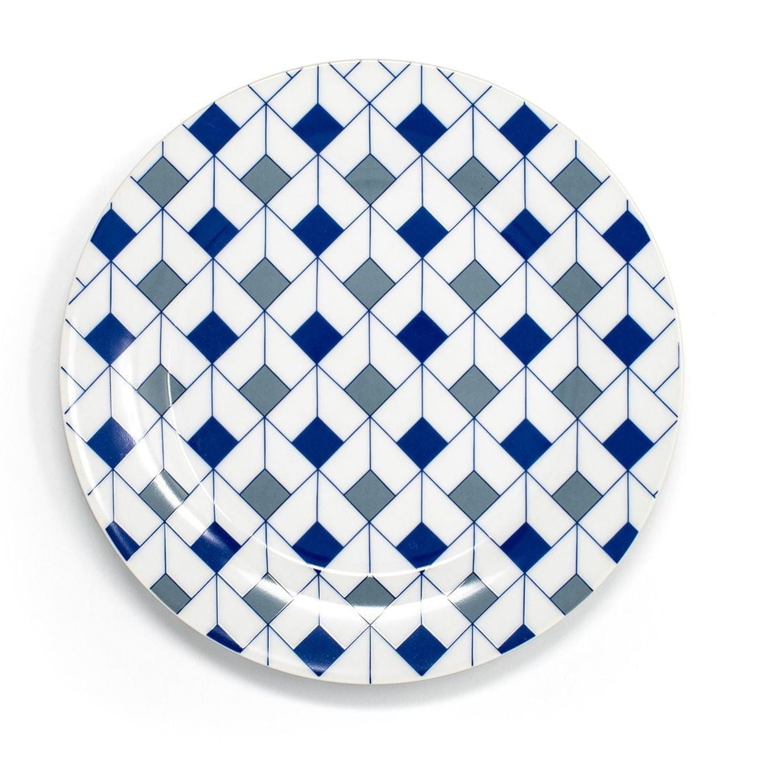 Hometrends Set of 6 Geo Square Side Plates