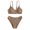 # 15, variant on GYRATEDREAM Girl's Two Piece Swimsuit High Waisted Spaghetti Strap Swimsuit Solid Color Bathing Suit Bikini Sets