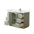 thumbnail image 5 of Wyndham Collection Wcf414148s-Qtz-Unsmxx Strada 48" Free Standing Single Basin Vanity Set, 5 of 7