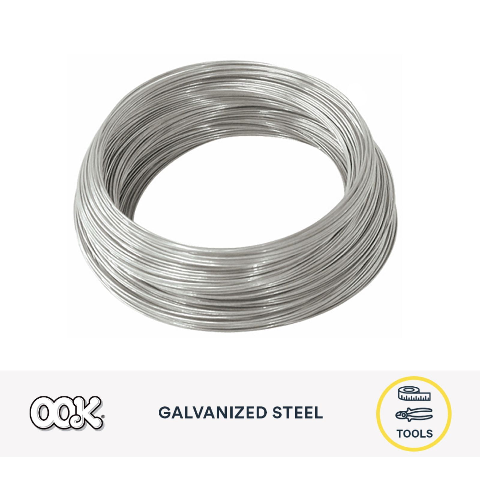 (3 pack) Ook Hanging Wire, 250 ft, 10 lbs, 24 Gauge, Galvanized Steel, Silver