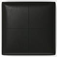 thumbnail image 6 of Gabbie 36 inch Wide Square Coffee Table Storage Ottoman in Midnight Black PU Vegan Leather, 6 of 16