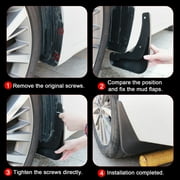Custom MudFlap For Toyota 4Runner 2012-2024, No Drilling Splash Guards Mud Guards Decorative Accessories, 4pc Tire Protector-black