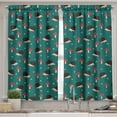 thumbnail image 2 of Ambesonne Hedgehog Valance & Curtain, Forest Life Mushrooms, 55"x24", Multicolor, 2 of 6