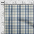 thumbnail image 2 of oneOone Rayon Grayish Blue Fabric Check Sewing Craft Projects Fabric Prints By Yard 56 Inch Wide, 2 of 4