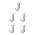 thumbnail image 2 of serony Bedroom Hook Curtain Rod Bracket Pole Holder Ceiling Mount Base Decor white 5Set, 2 of 6