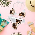 thumbnail image 6 of Pixel Dog Detachable Sponge Adjustable Strap Bikini Set Two-Pack Swimsuit Women Bikini Sets, 6 of 6
