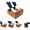 Brown, variant on Foot Rest for Under Desk at Work. Ergonomic 3-Tier Foot Stool HomeOffice Desk Accessories