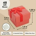 thumbnail image 3 of 48 Pack Jewelry Gift Boxes with Lids and Bows for Rings, Earrings, Gifts (6 Colors, 1.5 In), 3 of 10