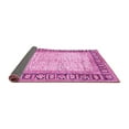 thumbnail image 2 of Ahgly Company Indoor Square Abstract Pink Modern Area Rugs, 3' Square, 2 of 4