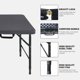 thumbnail image 3 of QinaQin Mesa plegable tipo maleta para exterior con altura ajustable y patas metálicas, ligera y portátil, ideal para camping, patio o playa, 3 of 6