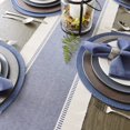 thumbnail image 4 of Camino de mesa DII Dobby Stripe, tejido, 33 x 183 cm, azul francés, 4 of 9