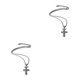 thumbnail image 4 of Qarigey Rhinestone Inlay Pendant Lovely Necklace Lightweight Portable Chain Fashion Necklaces Jewelry Pendants for Men 2Conjunto, 4 of 6