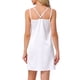 thumbnail image 3 of INSPIRAR CHIC Camisones de Satén para Mujeres Vestido de Noche Chemise Slip Vestido de Noche Sedoso XL Blanco, 3 of 6