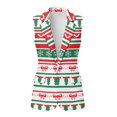 thumbnail image 2 of Uorisanigo Christmas Stripe Women’s Sleeveless Vest Tops with Pockets Open Front Blazer Vest for Women Size L V Neck Loose Waistcoat Vests Elegant, 2 of 7