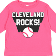 thumbnail image 4 of Inktastic Cleveland Rocks with Baseball Boys or Girls Long Sleeve Toddler T-Shirt, 4 of 5