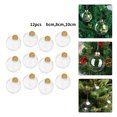 thumbnail image 1 of 12Pcs Clear Iridescent Baubles Balls Christmas Tree Ornament Diy Decor 2.4inch, 1 of 10