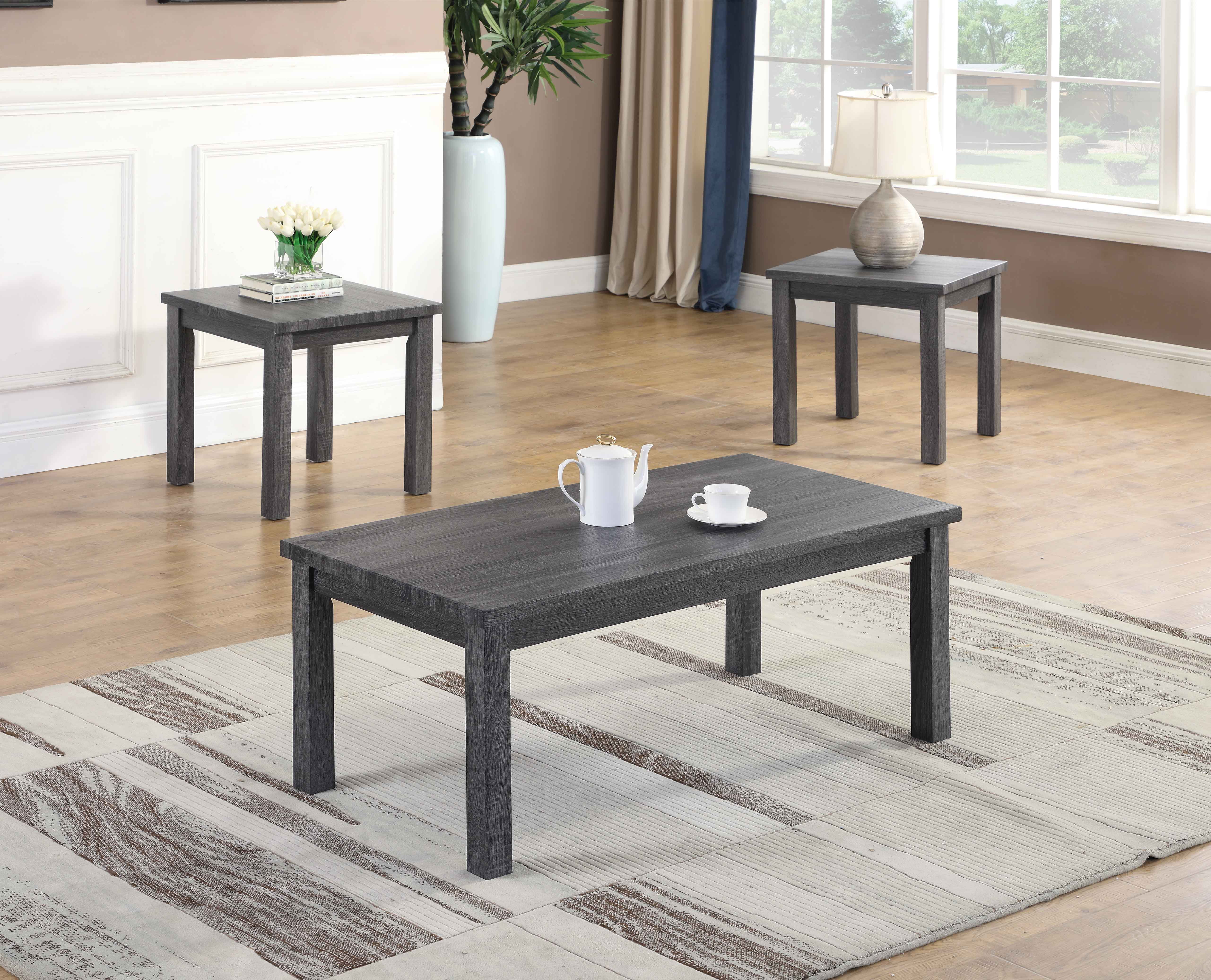 Best Master Furniture Helena 3 Pcs Coffee and End Table Set